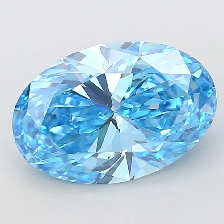 Loose Diamond - OVAL 4.07ct Fancy Vivid Blue VS1: Loose Diamond - OVAL 4.07ct Fancy Vivid Blue VS1 Source: This is a real non-mined Diamond that has been grown in a lab Shape: OVAL Carats: 4.07 Color: Fancy Vivid Blue Certification: IGI Video: