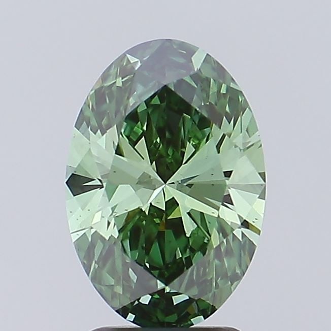 Loose Diamond - OVAL 1.78ct Fancy Vivid Green VS2: Loose Diamond - OVAL 1.78ct Fancy Vivid Green VS2 Source: This is a real non-mined Diamond that has been grown in a lab Shape: OVAL Carats: 1.78 Color: Fancy Vivid Green Certification: IGI The Diamond