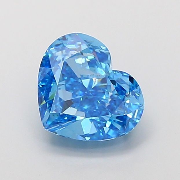 Loose Diamond - HEART 3.08ct Fancy Vivid Blue VS1: Loose Diamond - HEART 3.08ct Fancy Vivid Blue VS1 Source: This is a real non-mined Diamond that has been grown in a lab Shape: HEART Carats: 3.08 Color: Fancy Vivid Blue Certification: IGI Video: