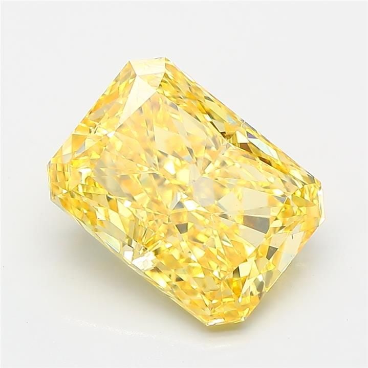 Loose Diamond - RADIANT 4.04ct Fancy Vivid Yellow VS2: Loose Diamond - RADIANT 4.04ct Fancy Vivid Yellow VS2 Source: This is a real non-mined Diamond that has been grown in a lab Shape: RADIANT Carats: 4.04 Color: Fancy Vivid Yellow Certification: IGI Vid