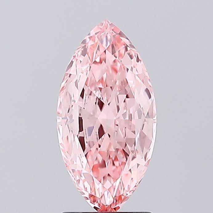 Loose Diamond - MARQUISE 2.04ct Fancy Vivid Pink VVS2: Loose Diamond - MARQUISE 2.04ct Fancy Vivid Pink VVS2 Source: This is a real non-mined Diamond that has been grown in a lab Shape: MARQUISE Carats: 2.04 Color: Fancy Vivid Pink Certification: IGI Vide