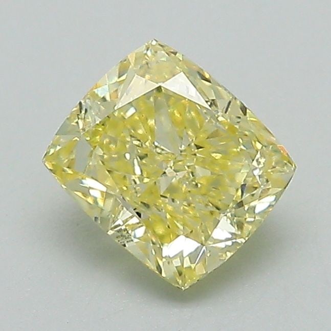 Loose Diamond - CUSHION MODIFIED 1.03ct Fancy Intense Yellow VS1: Loose Diamond - CUSHION MODIFIED 1.03ct Fancy Intense Yellow VS1 Source: This is a real non-mined Diamond that has been grown in a lab Shape: CUSHION MODIFIED Carats: 1.03 Color: Fancy Intense Yellow 