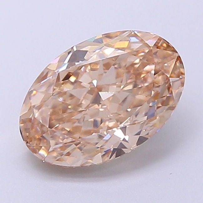 Loose Diamond - OVAL 2.09ct Very Light Brown VVS2: Loose Diamond - OVAL 2.09ct Very Light Brown VVS2 Source: This is a real non-mined Diamond that has been grown in a lab Shape: OVAL Carats: 2.09 Color: Very Light Brown Certification: IGI Video: