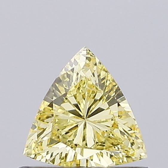 Loose Diamond - TRIANGULAR 0.27ct Fancy Vivid Yellow VVS2: Loose Diamond - TRIANGULAR 0.27ct Fancy Vivid Yellow VVS2 Source: This is a real non-mined Diamond that has been grown in a lab Shape: TRIANGULAR Carats: 0.27 Color: Fancy Vivid Yellow Certification: 