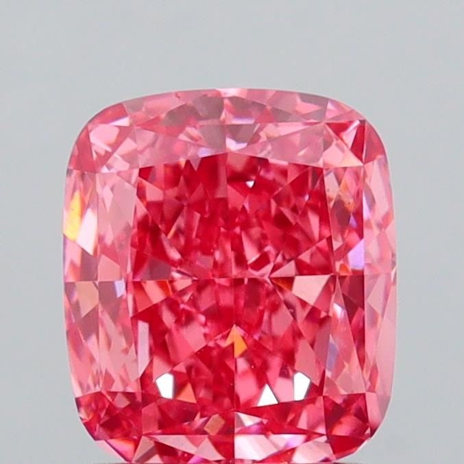 Loose Diamond - CUSHION MODIFIED 1.4ct Fancy Vivid Pink VS1: Loose Diamond - CUSHION MODIFIED 1.4ct Fancy Vivid Pink VS1 Source: This is a real non-mined Diamond that has been grown in a lab Shape: CUSHION MODIFIED Carats: 1.4 Color: Fancy Vivid Pink Certificat