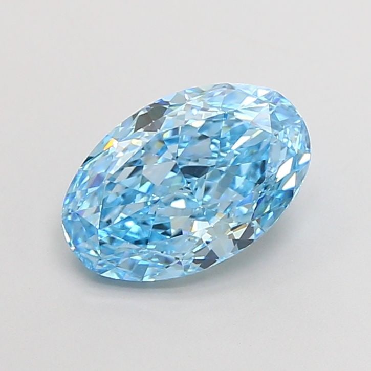 Loose Diamond - OVAL 2.05ct Fancy Vivid Blue VVS2: Loose Diamond - OVAL 2.05ct Fancy Vivid Blue VVS2 Source: This is a real non-mined Diamond that has been grown in a lab Shape: OVAL Carats: 2.05 Color: Fancy Vivid Blue Certification: IGI The Diamond 