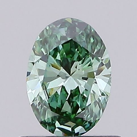 Loose Diamond - OVAL 0.53ct Fancy Vivid Green VS1: Loose Diamond - OVAL 0.53ct Fancy Vivid Green VS1 Source: This is a real non-mined Diamond that has been grown in a lab Shape: OVAL Carats: 0.53 Color: Fancy Vivid Green Certification: IGI Video: