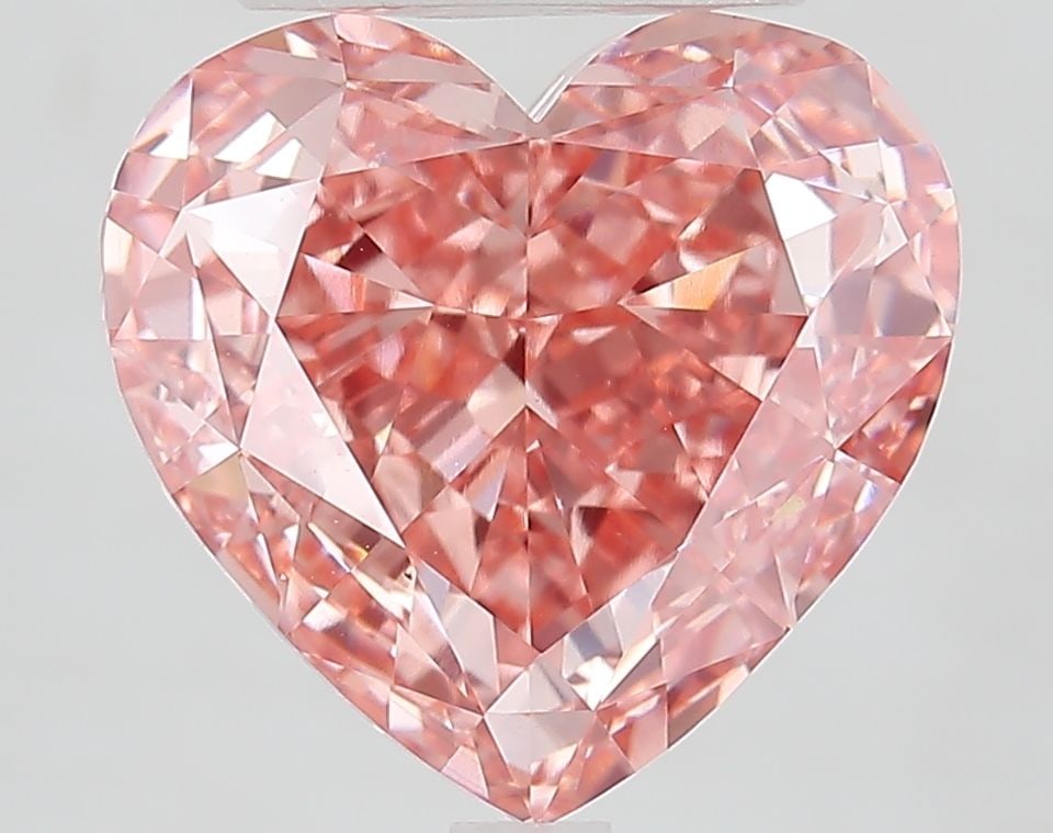 Loose Diamond - HEART 6.1ct Fancy Vivid Pink VVS2: Loose Diamond - HEART 6.1ct Fancy Vivid Pink VVS2 Source: This is a real non-mined Diamond that has been grown in a lab Shape: HEART Carats: 6.1 Color: Fancy Vivid Pink Certification: IGI Video: