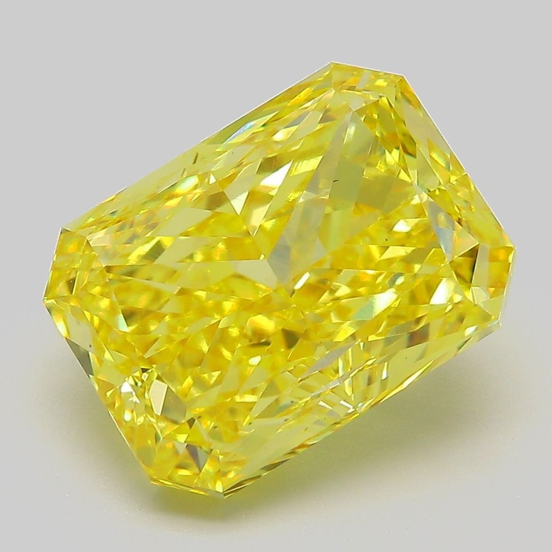 Loose Diamond - RADIANT 8.01ct Fancy Vivid Yellow VS1: Loose Diamond - RADIANT 8.01ct Fancy Vivid Yellow VS1 Source: This is a real non-mined Diamond that has been grown in a lab Shape: RADIANT Carats: 8.01 Color: Fancy Vivid Yellow Certification: IGI Vid