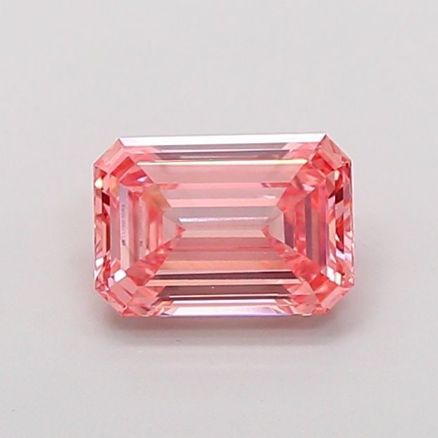 Loose Diamond - EMERALD 1.14ct Fancy Vivid Pink VS1: Loose Diamond - EMERALD 1.14ct Fancy Vivid Pink VS1 Source: This is a real non-mined Diamond that has been grown in a lab Shape: EMERALD Carats: 1.14 Color: Fancy Vivid Pink Certification: IGI Video: