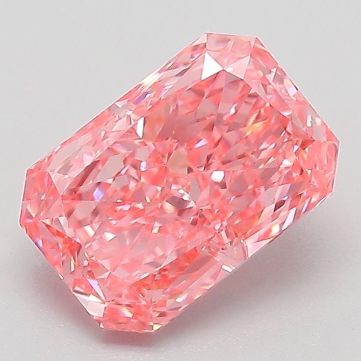 Loose Diamond - RADIANT 2.01ct Fancy Vivid Pink VVS2: Loose Diamond - RADIANT 2.01ct Fancy Vivid Pink VVS2 Source: This is a real non-mined Diamond that has been grown in a lab Shape: RADIANT Carats: 2.01 Color: Fancy Vivid Pink Certification: IGI The Di