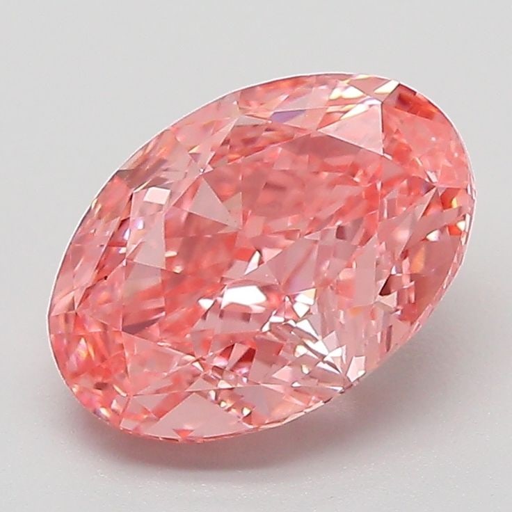 Loose Diamond - OVAL 2.13ct Fancy Vivid Pink VS1: Loose Diamond - OVAL 2.13ct Fancy Vivid Pink VS1 Source: This is a real non-mined Diamond that has been grown in a lab Shape: OVAL Carats: 2.13 Color: Fancy Vivid Pink Certification: IGI The Diamond D
