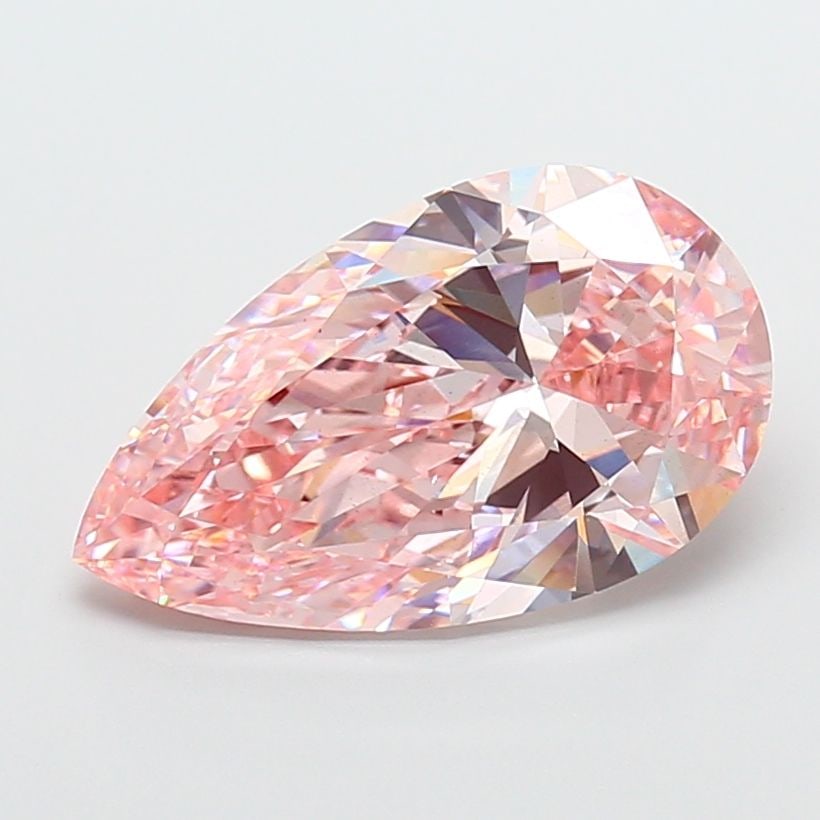 Loose Diamond - PEAR 7.01ct Fancy Vivid Pink VS2: Loose Diamond - PEAR 7.01ct Fancy Vivid Pink VS2 Source: This is a real non-mined Diamond that has been grown in a lab Shape: PEAR Carats: 7.01 Color: Fancy Vivid Pink Certification: IGI The Diamond D