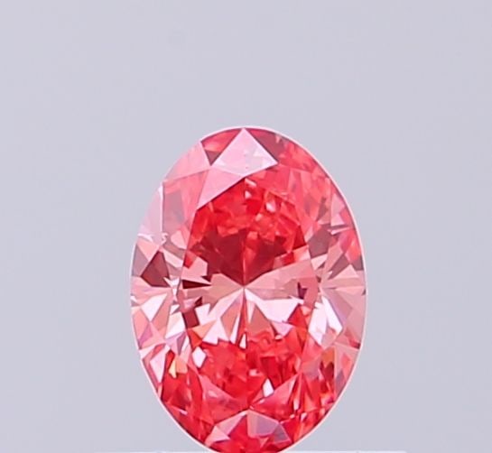 Loose Diamond - OVAL 0.52ct Fancy Vivid Pink VVS2: Loose Diamond - OVAL 0.52ct Fancy Vivid Pink VVS2 Source: This is a real non-mined Diamond that has been grown in a lab Shape: OVAL Carats: 0.52 Color: Fancy Vivid Pink Certification: NONE Video: