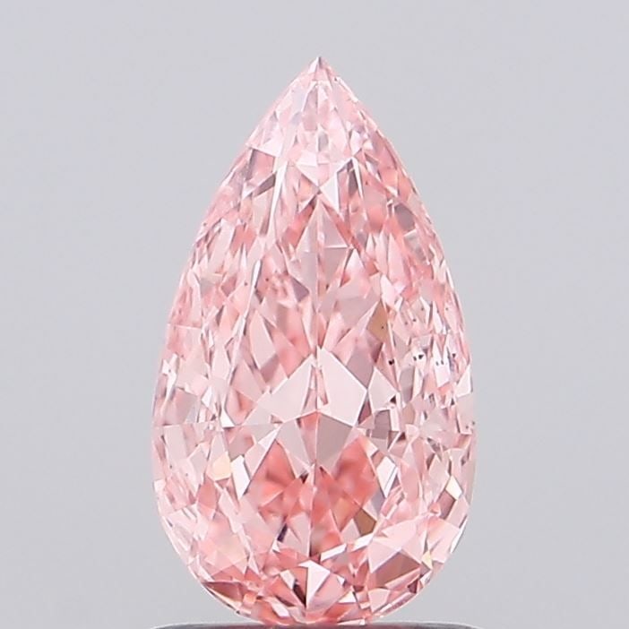 Loose Diamond - PEAR 1.01ct Fancy Vivid Pink VS2: Loose Diamond - PEAR 1.01ct Fancy Vivid Pink VS2 Source: This is a real non-mined Diamond that has been grown in a lab Shape: PEAR Carats: 1.01 Color: Fancy Vivid Pink Certification: IGI Video: