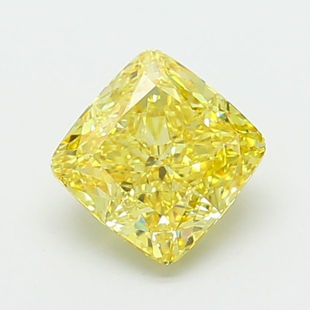 Loose Diamond - CUSHION MODIFIED 3.03ct Fancy Intense Yellow VS1: Loose Diamond - CUSHION MODIFIED 3.03ct Fancy Intense Yellow VS1 Source: This is a real non-mined Diamond that has been grown in a lab Shape: CUSHION MODIFIED Carats: 3.03 Color: Fancy Intense Yellow 