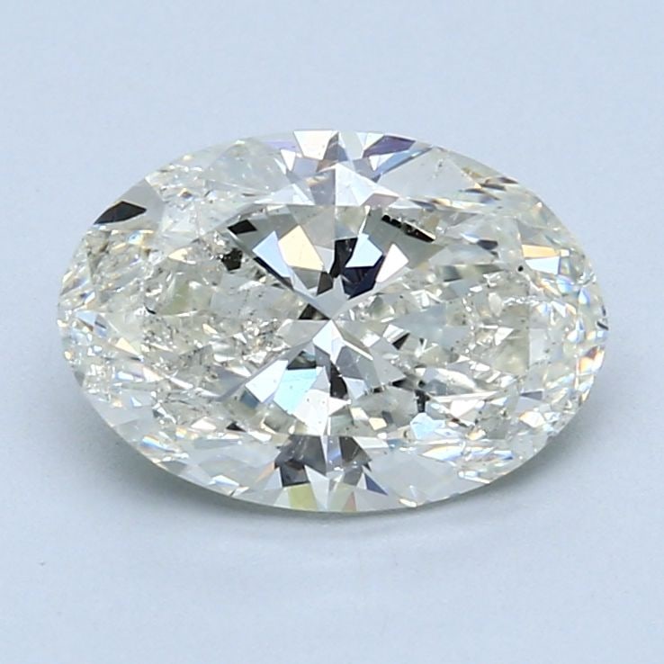 Loose Diamond - OVAL 2.2ct J SI2: Loose Diamond - OVAL 2.2ct J SI2 Source: Natural Shape: OVAL Carats: 2.2 Color: J Clarity: SI2 Certification: GIA Video: