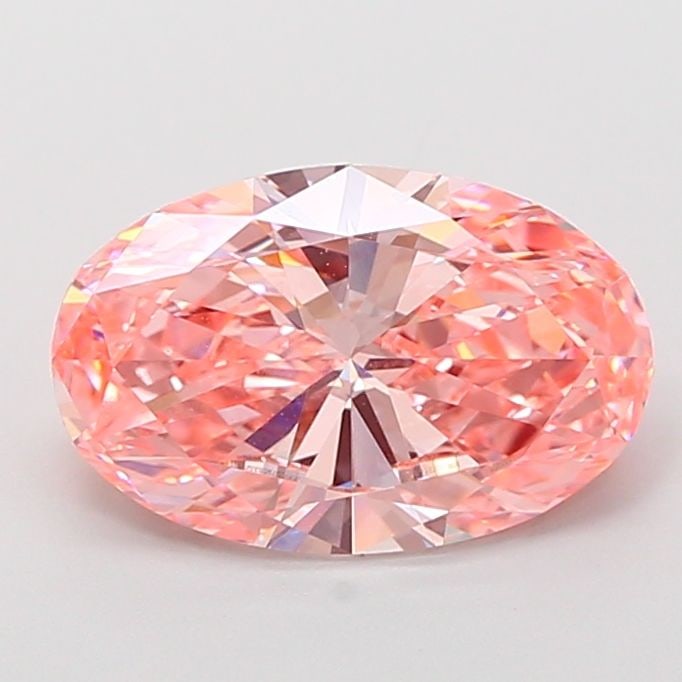 Loose Diamond - OVAL 3.01ct Fancy Vivid Pink VS1: Loose Diamond - OVAL 3.01ct Fancy Vivid Pink VS1 Source: This is a real non-mined Diamond that has been grown in a lab Shape: OVAL Carats: 3.01 Color: Fancy Vivid Pink Certification: IGI The Diamond D