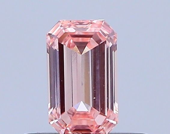 Loose Diamond - EMERALD 0.34ct Fancy Light Pinkish Pink VS1: Loose Diamond - EMERALD 0.34ct Fancy Light Pinkish Pink VS1 Source: This is a real non-mined Diamond that has been grown in a lab Shape: EMERALD Carats: 0.34 Color: Fancy Light Pinkish Pink Certificat