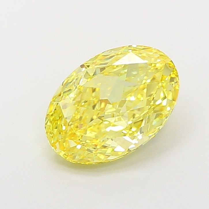 Loose Diamond - OVAL 4.14ct Fancy Vivid Yellow VS2: Loose Diamond - OVAL 4.14ct Fancy Vivid Yellow VS2 Source: This is a real non-mined Diamond that has been grown in a lab Shape: OVAL Carats: 4.14 Color: Fancy Vivid Yellow Certification: IGI Video: