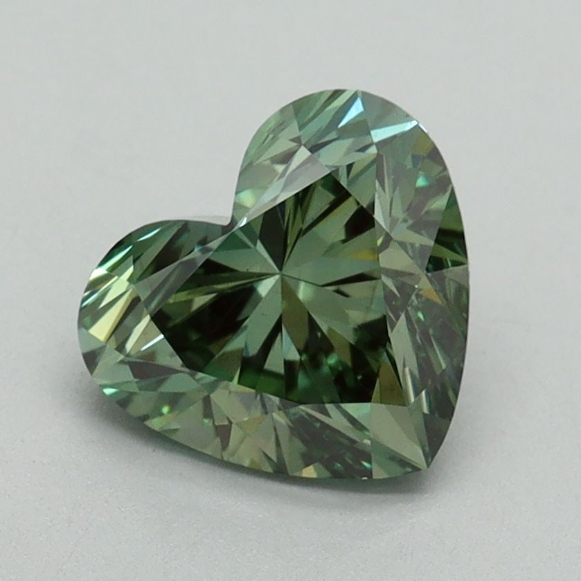 Loose Diamond - HEART 1.67ct Fancy Vivid Green VS1: Loose Diamond - HEART 1.67ct Fancy Vivid Green VS1 Source: This is a real non-mined Diamond that has been grown in a lab Shape: HEART Carats: 1.67 Color: Fancy Vivid Green Certification: IGI Video: