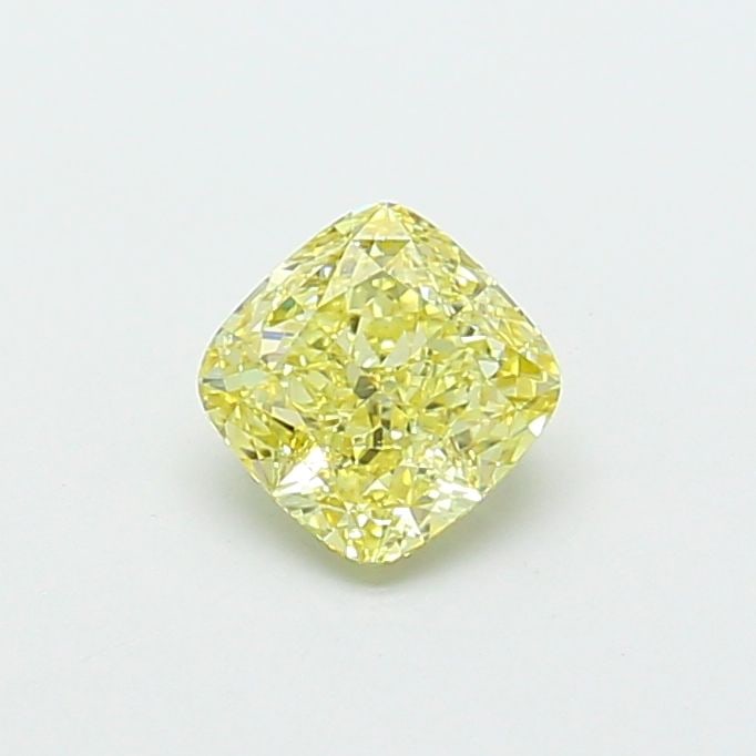 Loose Diamond - CUSHION MODIFIED 1.02ct Fancy Yellow VVS2: Loose Diamond - CUSHION MODIFIED 1.02ct Fancy Yellow VVS2 Source: This is a real non-mined Diamond that has been grown in a lab Shape: CUSHION MODIFIED Carats: 1.02 Color: Fancy Yellow Certification: 