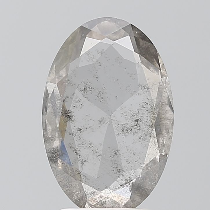 Loose Diamond - OVAL 1.45ct Salt and Pepper I1: Loose Diamond - OVAL 1.45ct Salt and Pepper I1 Source: This is a real non-mined Diamond that has been grown in a lab Shape: OVAL Carats: 1.45 Color: Salt and Pepper Certification: NONE Video: