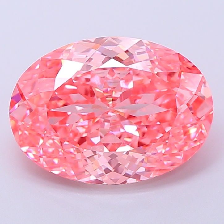 Loose Diamond - OVAL 3.6ct Fancy Vivid Pink VVS2: Loose Diamond - OVAL 3.6ct Fancy Vivid Pink VVS2 Source: This is a real non-mined Diamond that has been grown in a lab Shape: OVAL Carats: 3.6 Color: Fancy Vivid Pink Certification: IGI Video: