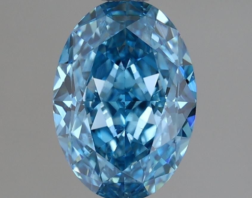 Loose Diamond - OVAL 1.33ct Fancy Vivid Blue VS1: Loose Diamond - OVAL 1.33ct Fancy Vivid Blue VS1 Source: This is a real non-mined Diamond that has been grown in a lab Shape: OVAL Carats: 1.33 Color: Fancy Vivid Blue Certification: IGI Video: