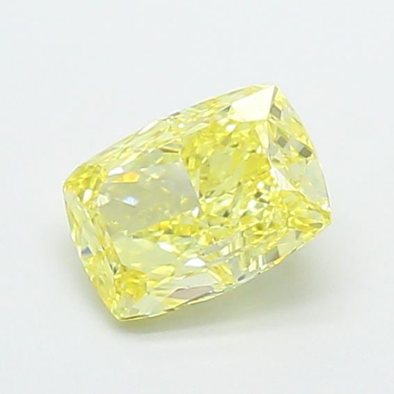 Loose Diamond - CUSHION MODIFIED 1.11ct Fancy Intense Yellow VS1: Loose Diamond - CUSHION MODIFIED 1.11ct Fancy Intense Yellow VS1 Source: This is a real non-mined Diamond that has been grown in a lab Shape: CUSHION MODIFIED Carats: 1.11 Color: Fancy Intense Yellow 