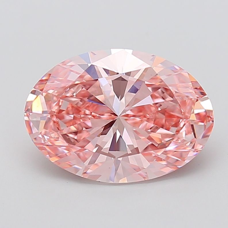 Loose Diamond - OVAL 5.01ct Fancy Vivid Pink VS1: Loose Diamond - OVAL 5.01ct Fancy Vivid Pink VS1 Source: This is a real non-mined Diamond that has been grown in a lab Shape: OVAL Carats: 5.01 Color: Fancy Vivid Pink Certification: IGI Video: