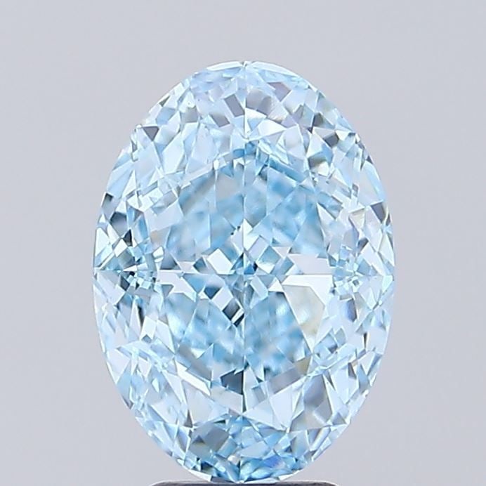 Loose Diamond - OVAL 3.51ct Fancy Vivid Blue VVS2: Loose Diamond - OVAL 3.51ct Fancy Vivid Blue VVS2 Source: This is a real non-mined Diamond that has been grown in a lab Shape: OVAL Carats: 3.51 Color: Fancy Vivid Blue Certification: IGI The Diamond 
