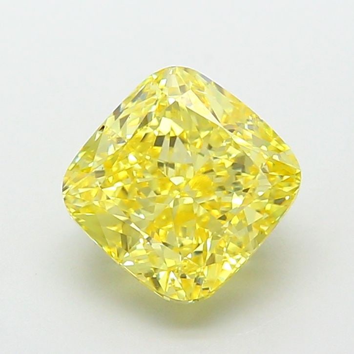 Loose Diamond - CUSHION MODIFIED 3.05ct Fancy Intense Yellow VS1: Loose Diamond - CUSHION MODIFIED 3.05ct Fancy Intense Yellow VS1 Source: This is a real non-mined Diamond that has been grown in a lab Shape: CUSHION MODIFIED Carats: 3.05 Color: Fancy Intense Yellow 