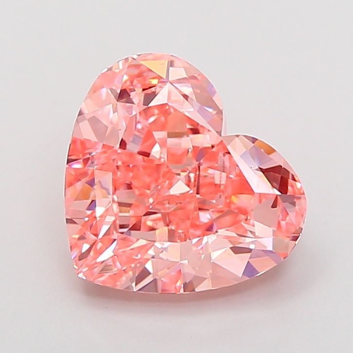 Loose Diamond - HEART 4.03ct Fancy Vivid Pink VVS2: Loose Diamond - HEART 4.03ct Fancy Vivid Pink VVS2 Source: This is a real non-mined Diamond that has been grown in a lab Shape: HEART Carats: 4.03 Color: Fancy Vivid Pink Certification: IGI Video: