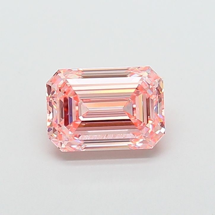 Loose Diamond - EMERALD 3.01ct Fancy Intense Pink VS1: Loose Diamond - EMERALD 3.01ct Fancy Intense Pink VS1 Source: This is a real non-mined Diamond that has been grown in a lab Shape: EMERALD Carats: 3.01 Color: Fancy Intense Pink Certification: IGI The