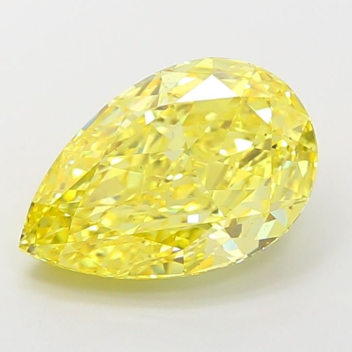 Loose Diamond - PEAR 5.02ct Fancy Vivid Yellow VS2: Loose Diamond - PEAR 5.02ct Fancy Vivid Yellow VS2 Source: This is a real non-mined Diamond that has been grown in a lab Shape: PEAR Carats: 5.02 Color: Fancy Vivid Yellow Certification: IGI Video:
