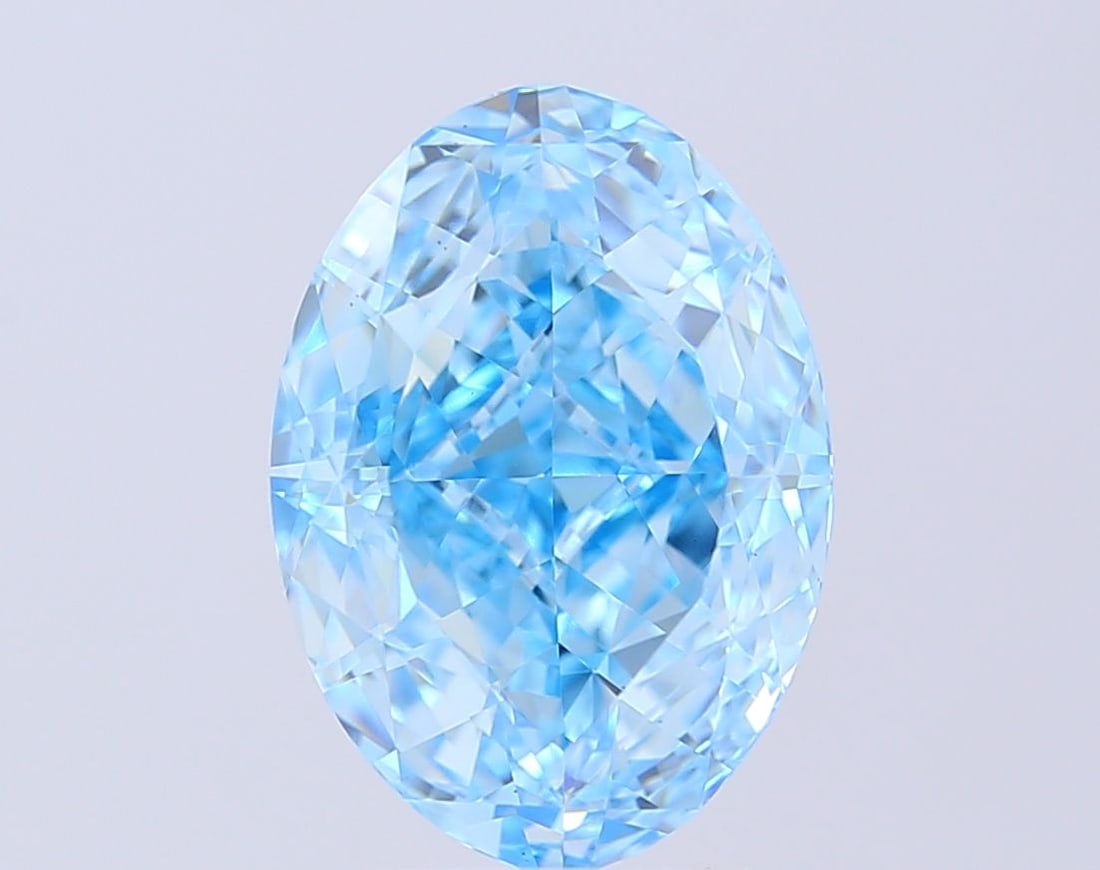 Loose Diamond - OVAL 6.01ct Fancy Vivid Blue VS1: Loose Diamond - OVAL 6.01ct Fancy Vivid Blue VS1 Source: This is a real non-mined Diamond that has been grown in a lab Shape: OVAL Carats: 6.01 Color: Fancy Vivid Blue Certification: IGI Video: Video