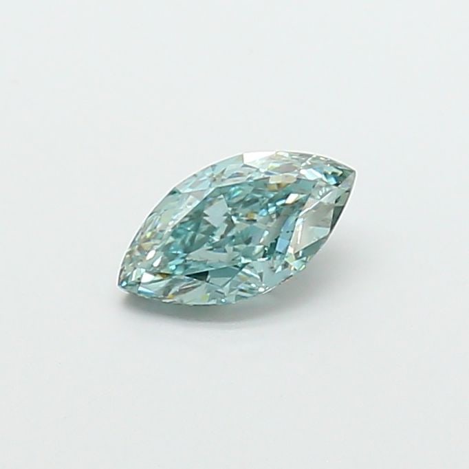 Loose Diamond - MARQUISE 1.26ct Fancy Vivid Blueish Green VS2: Loose Diamond - MARQUISE 1.26ct Fancy Vivid Blueish Green VS2 Source: This is a real non-mined Diamond that has been grown in a lab Shape: MARQUISE Carats: 1.26 Color: Fancy Vivid Blueish Green Certif