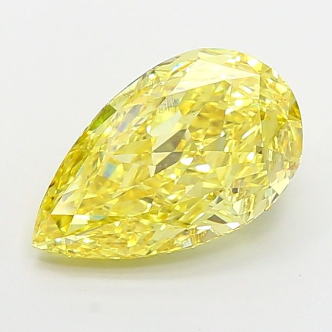 Loose Diamond - PEAR 3.74ct Fancy Intense Yellow VS2: Loose Diamond - PEAR 3.74ct Fancy Intense Yellow VS2 Source: This is a real non-mined Diamond that has been grown in a lab Shape: PEAR Carats: 3.74 Color: Fancy Intense Yellow Certification: IGI Video