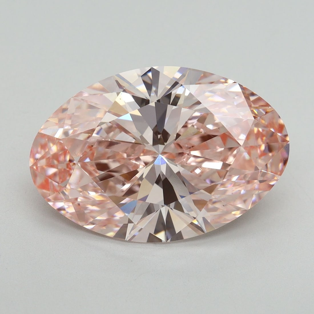 Loose Diamond - OVAL 8.03ct Fancy Vivid Pink VS1: Loose Diamond - OVAL 8.03ct Fancy Vivid Pink VS1 Source: This is a real non-mined Diamond that has been grown in a lab Shape: OVAL Carats: 8.03 Color: Fancy Vivid Pink Certification: IGI Video:
