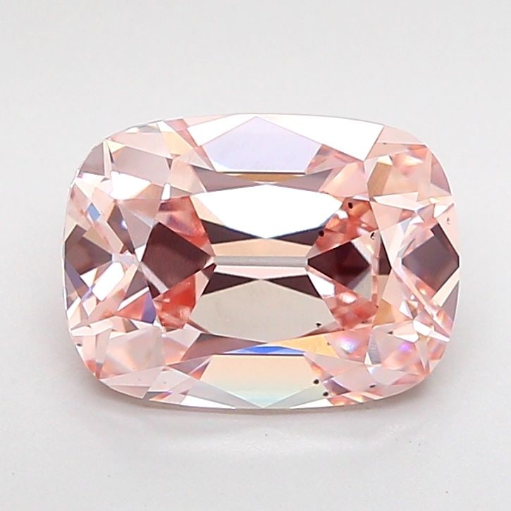 Loose Diamond - CUSHION BRILLIANT 2.51ct Fancy Pink VS2: Loose Diamond - CUSHION BRILLIANT 2.51ct Fancy Pink VS2 Source: This is a real non-mined Diamond that has been grown in a lab Shape: CUSHION BRILLIANT Carats: 2.51 Color: Fancy Pink Certification: IGI