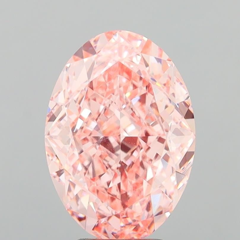 Loose Diamond - OVAL 6.03ct Fancy Vivid Pink VVS2: Loose Diamond - OVAL 6.03ct Fancy Vivid Pink VVS2 Source: This is a real non-mined Diamond that has been grown in a lab Shape: OVAL Carats: 6.03 Color: Fancy Vivid Pink Certification: IGI Video: