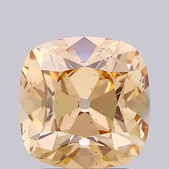 Loose Diamond - CUSHION MODIFIED 2.01ct Fancy Intense Orange Yellow SI1: Loose Diamond - CUSHION MODIFIED 2.01ct Fancy Intense Orange Yellow SI1 Source: This is a real non-mined Diamond that has been grown in a lab Shape: CUSHION MODIFIED Carats: 2.01 Color: Fancy Intense 