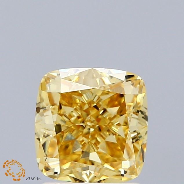 Loose Diamond - CUSHION MODIFIED 1.65ct Fancy Intense Yellow VS1: Loose Diamond - CUSHION MODIFIED 1.65ct Fancy Intense Yellow VS1 Source: This is a real non-mined Diamond that has been grown in a lab Shape: CUSHION MODIFIED Carats: 1.65 Color: Fancy Intense Yellow 