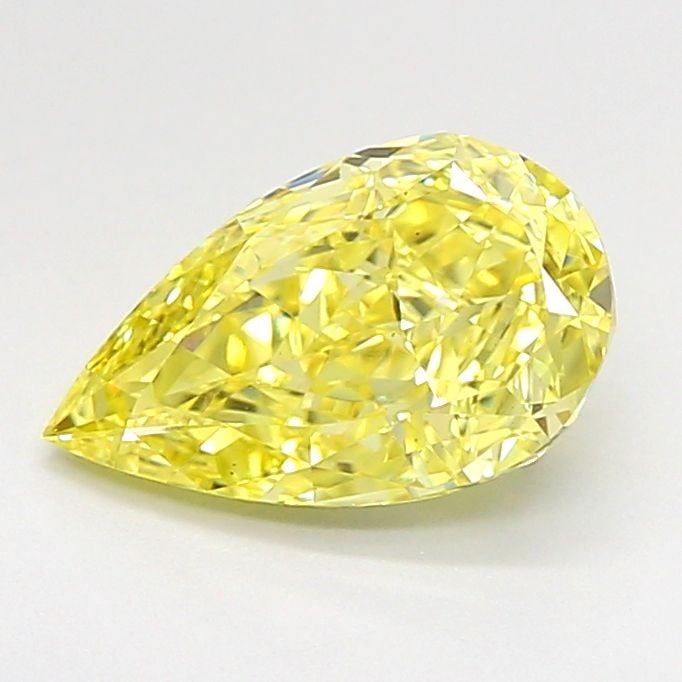 Loose Diamond - PEAR 1.55ct Fancy Intense Yellow VS1: Loose Diamond - PEAR 1.55ct Fancy Intense Yellow VS1 Source: This is a real non-mined Diamond that has been grown in a lab Shape: PEAR Carats: 1.55 Color: Fancy Intense Yellow Certification: IGI Video