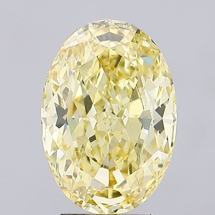Loose Diamond - OVAL 4.43ct Fancy Intense Yellow VS1: Loose Diamond - OVAL 4.43ct Fancy Intense Yellow VS1 Source: This is a real non-mined Diamond that has been grown in a lab Shape: OVAL Carats: 4.43 Color: Fancy Intense Yellow Certification: IGI Video