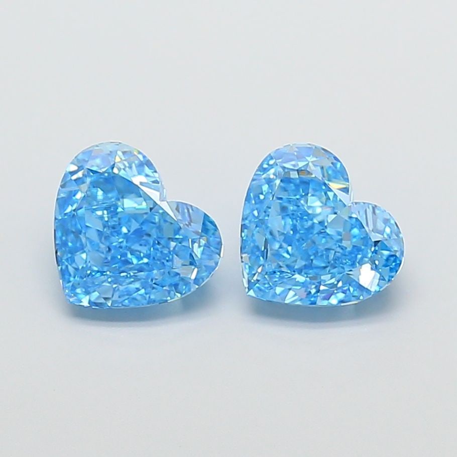 Loose Diamond - HEART 2.08ct Fancy Vivid Blue VVS2: Loose Diamond - HEART 2.08ct Fancy Vivid Blue VVS2 Source: This is a real non-mined Diamond that has been grown in a lab Shape: HEART Carats: 2.08 Color: Fancy Vivid Blue Certification: IGI Video:
