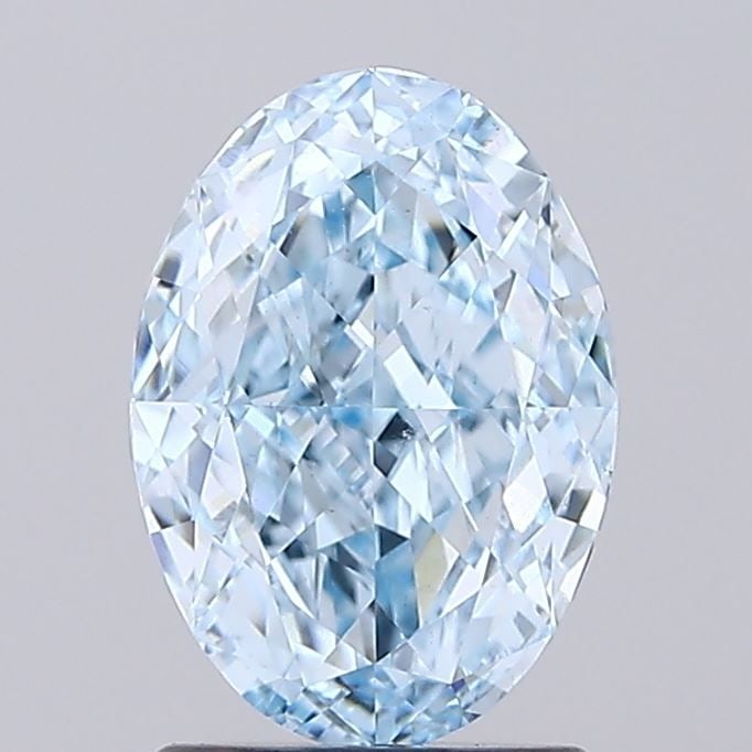 Loose Diamond - OVAL 2.01ct Fancy Intense Blue VS1: Loose Diamond - OVAL 2.01ct Fancy Intense Blue VS1 Source: This is a real non-mined Diamond that has been grown in a lab Shape: OVAL Carats: 2.01 Color: Fancy Intense Blue Certification: IGI Video: