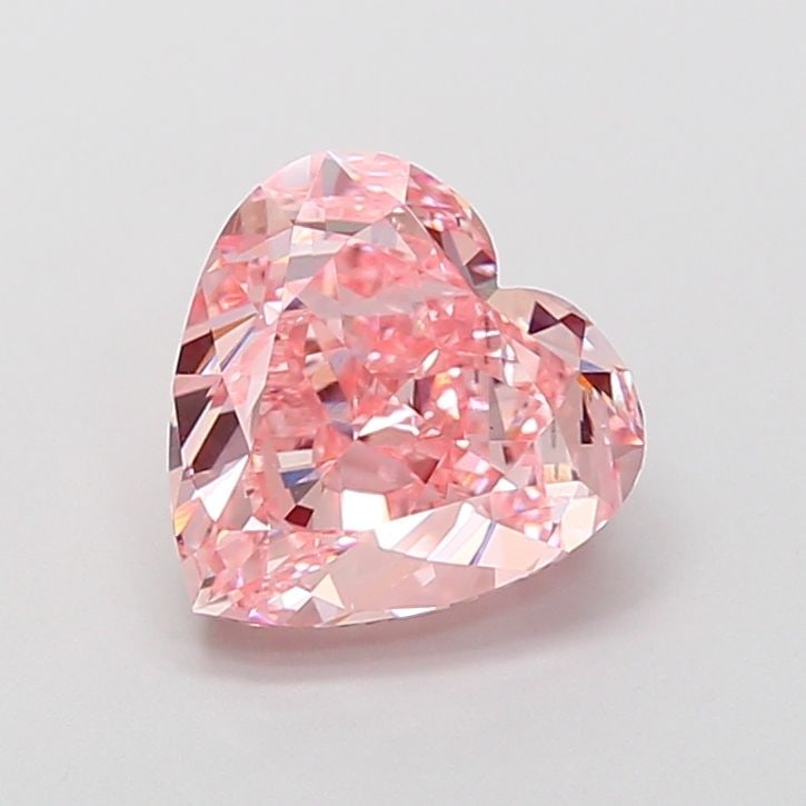 Loose Diamond - HEART 3.01ct Fancy Vivid Pink VS1: Loose Diamond - HEART 3.01ct Fancy Vivid Pink VS1 Source: This is a real non-mined Diamond that has been grown in a lab Shape: HEART Carats: 3.01 Color: Fancy Vivid Pink Certification: IGI Video: