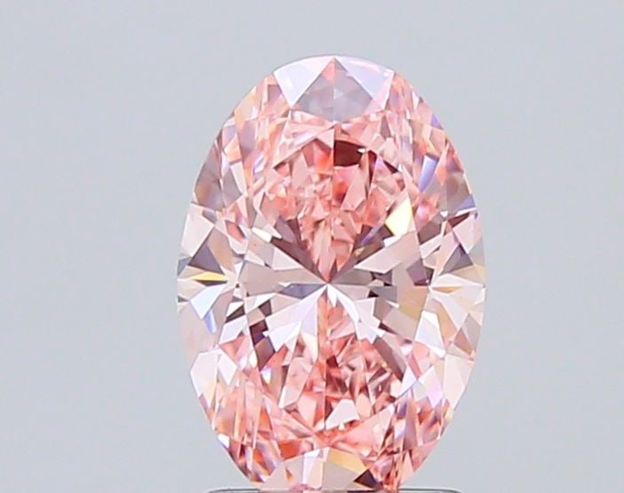 Loose Diamond - OVAL 2.0ct Fancy Vivid Pink VVS2: Loose Diamond - OVAL 2.0ct Fancy Vivid Pink VVS2 Source: This is a real non-mined Diamond that has been grown in a lab Shape: OVAL Carats: 2.0 Color: Fancy Vivid Pink Certification: IGI Video: